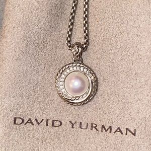 David Yurman Pearl & Diamond Necklace